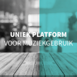 Een uniek platform voor muziekgebruik in Belgie