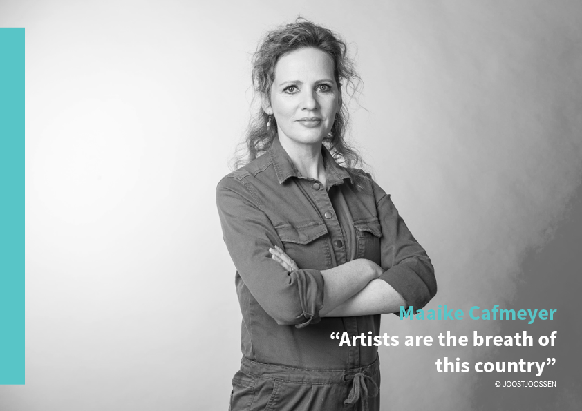 Maaike Cafmeyer: “Artists are the breath of this country”